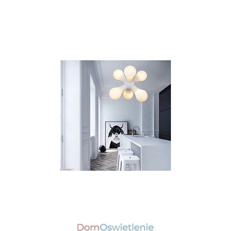 Prosta szklana lampa wisząca