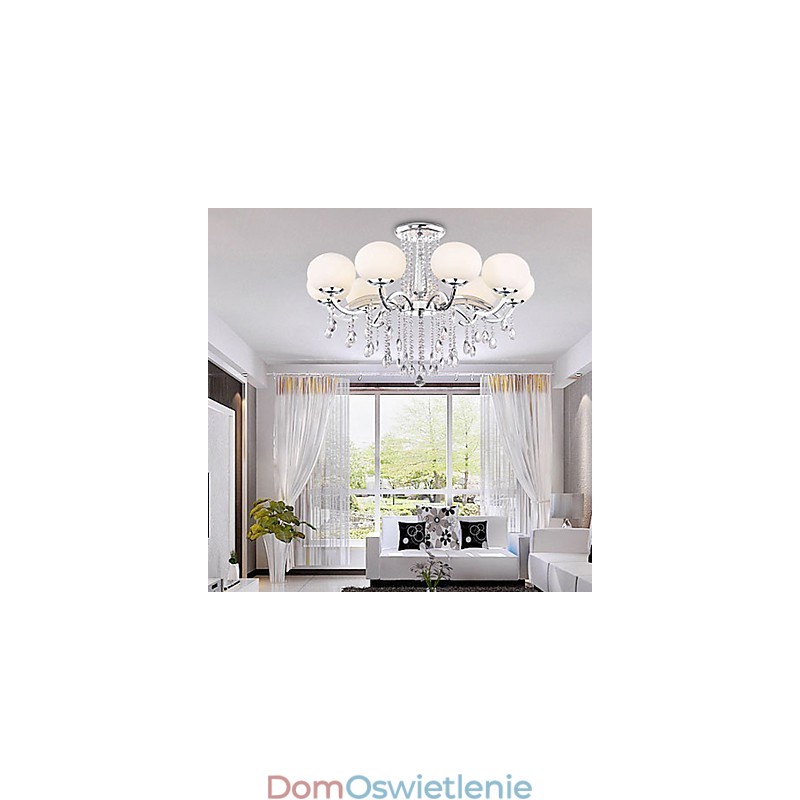 Żyrandol kryształowy luksusowy nowoczesny salon 9 świateł