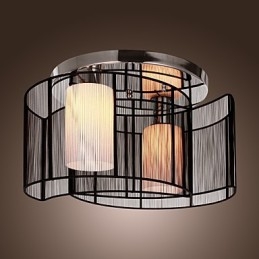 Lampa sufitowa nowoczesny design 2 światła czarny