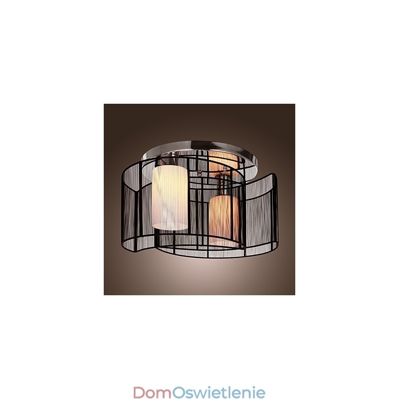 Lampa sufitowa nowoczesny design 2 światła czarny