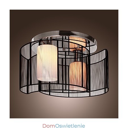 Lampa sufitowa nowoczesny design 2 światła czarny Lampa sufitowa nowoczesny design 2 światła czarny
