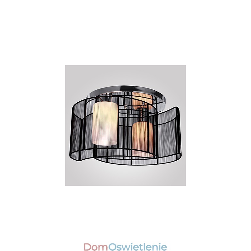 Lampa sufitowa nowoczesny design 2 światła czarny