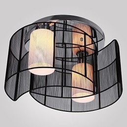Lampa sufitowa nowoczesny design 2 światła czarny
