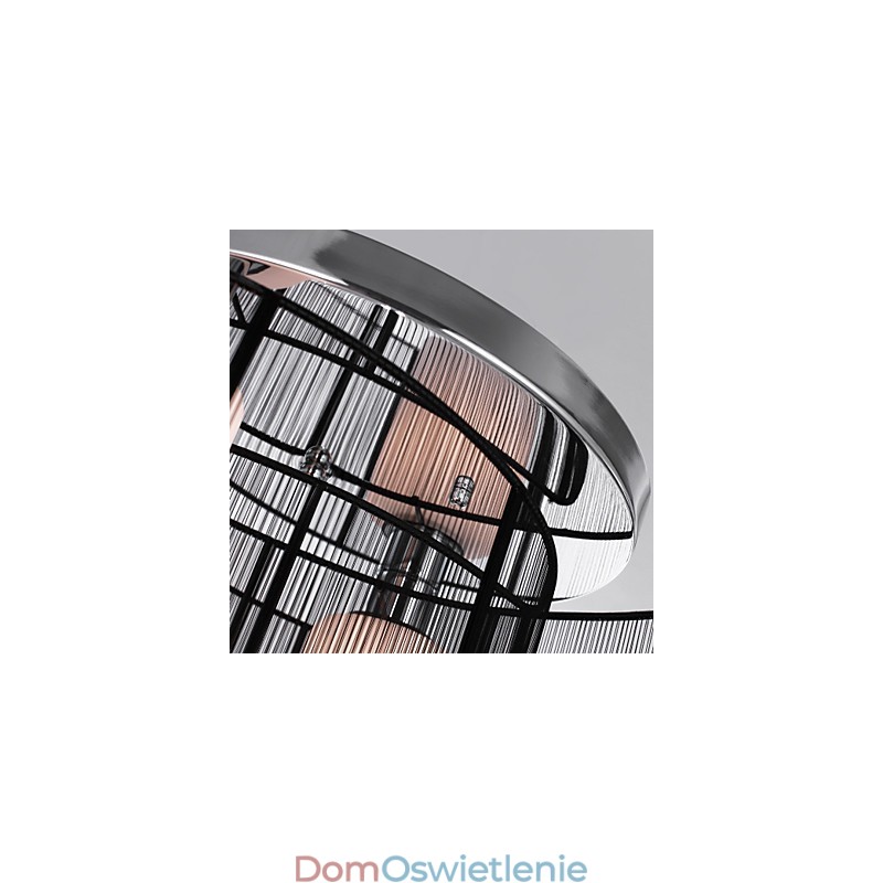 Lampa sufitowa nowoczesny design 2 światła czarny