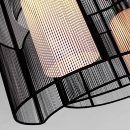 Lampa sufitowa nowoczesny design 2 światła czarny