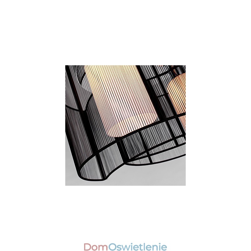 Lampa sufitowa nowoczesny design 2 światła czarny