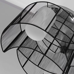 Lampa sufitowa nowoczesny design 2 światła czarny