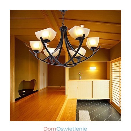 Wisząca lampa w stylu antycznym z 6 światłami Wisząca lampa w stylu antycznym z 6 światłami