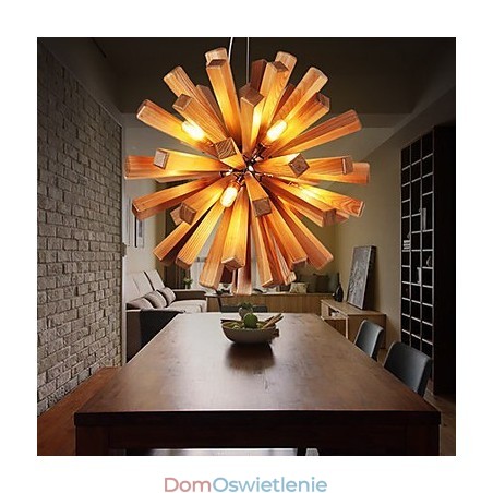 Lampy wiszące Country Wood Bamboo Lampy wiszące Country Wood Bamboo