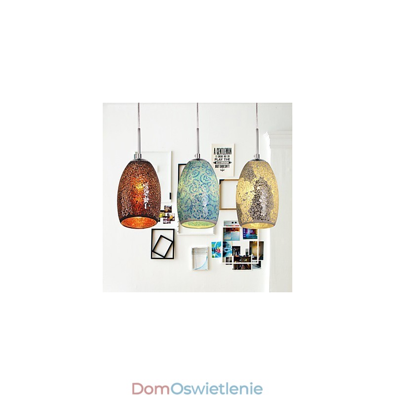 Tradycyjny Klasyczny Vintage Malowanie Metalowa Lampa Wisząca