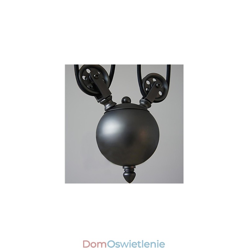 Lampy wiszące Vintage 3 światła, żarówki ST64 w zestawie, system góra-dół