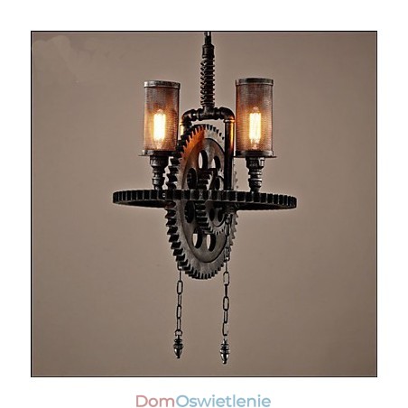 Industrial Wind Cafe Personalizowany wisiorek Studio Gear Double Head Industrial Wind Cafe Personalizowany wisiorek Studio Gear Double Head