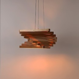 1Tradycyjny Klasyczny Styl Wiejski Miniaturowy Malowanie Drewna Bambusowego Wisząca Lampa