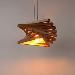 1Tradycyjny Klasyczny Styl Wiejski Miniaturowy Malowanie Drewna Bambusowego Wisząca Lampa