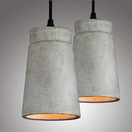 Nordycka minimalistyczna lampa wisząca retro w stylu cementowym w stylu vintage