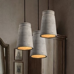 Nordycka minimalistyczna lampa wisząca retro w stylu cementowym w stylu vintage