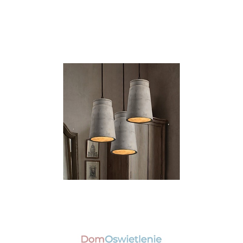 Nordycka minimalistyczna lampa wisząca retro w stylu cementowym w stylu vintage