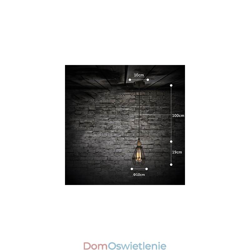 Lampy wiszące w stylu vintage, amerykańskim, rustykalnym, przywracające dawne sposoby, kute żelazo, mała lampa wisząca