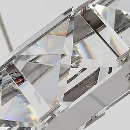 Nowoczesny współczesny kryształowy galwanizowany metalowy żyrandol