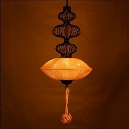 Nordic Retro Industrial Hemp Kreatywne lampy w klatkach dla ptaków