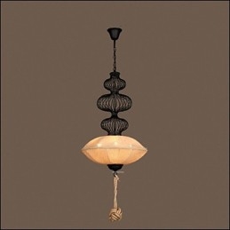 Nordic Retro Industrial Hemp Kreatywne lampy w klatkach dla ptaków