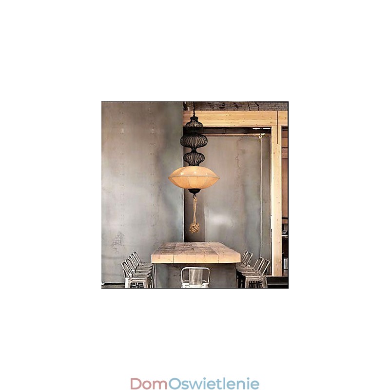 Nordic Retro Industrial Hemp Kreatywne lampy w klatkach dla ptaków