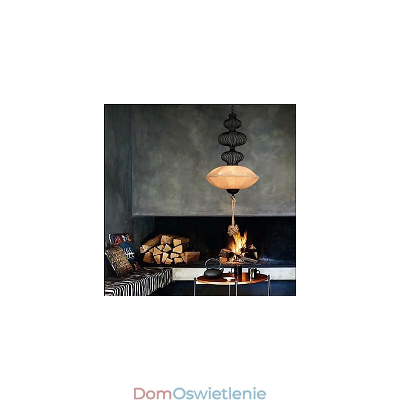 Nordic Retro Industrial Hemp Kreatywne lampy w klatkach dla ptaków