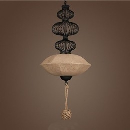 Nordic Retro Industrial Hemp Kreatywne lampy w klatkach dla ptaków