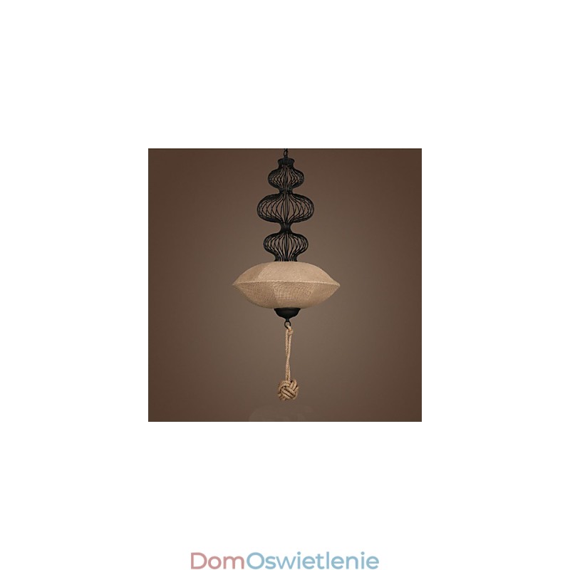 Nordic Retro Industrial Hemp Kreatywne lampy w klatkach dla ptaków