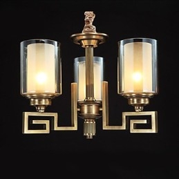 Lampa w stylu chińskim Lampa miedziana Lampa miedziana