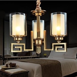 Lampa w stylu chińskim Lampa miedziana Lampa miedziana