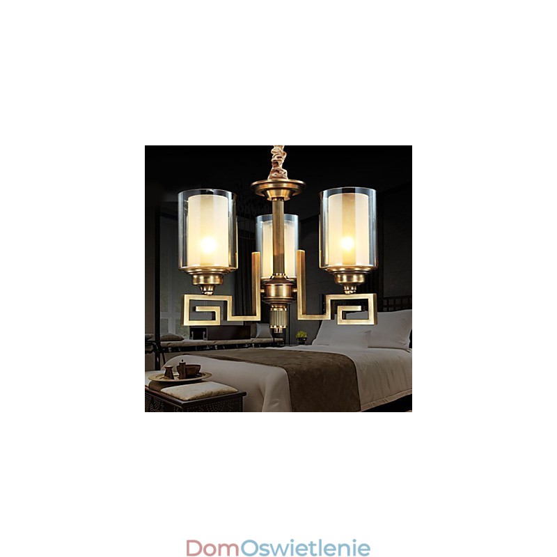 Lampa w stylu chińskim Lampa miedziana Lampa miedziana