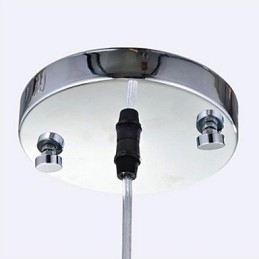 Nowoczesna współczesna lampa wisząca z kryształu chromowanego metalu