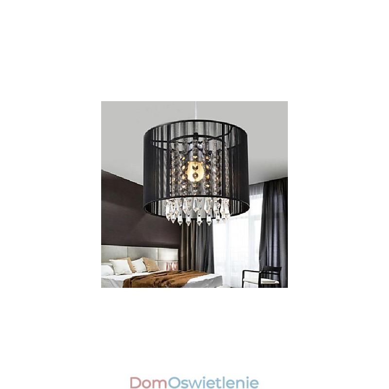 Nowoczesna współczesna lampa wisząca z kryształu chromowanego metalu