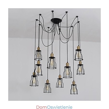 Vintage Edison Multiple Ajustable DIY Lampa sufitowa Światło Wiszące Oświetlenie Żyrandol Nowoczesny Elegancki Przemysłowy Jadalnia Vintage Edison Multiple Ajustable DIY Lampa sufitowa Światło Wiszące Oświetlenie Żyrandol Nowoczesny Elegancki Przemysłowy Jadalnia