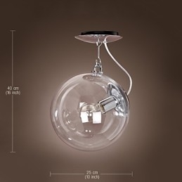 Nowoczesna współczesna lampa wisząca w stylu Globe Mini Anodowana