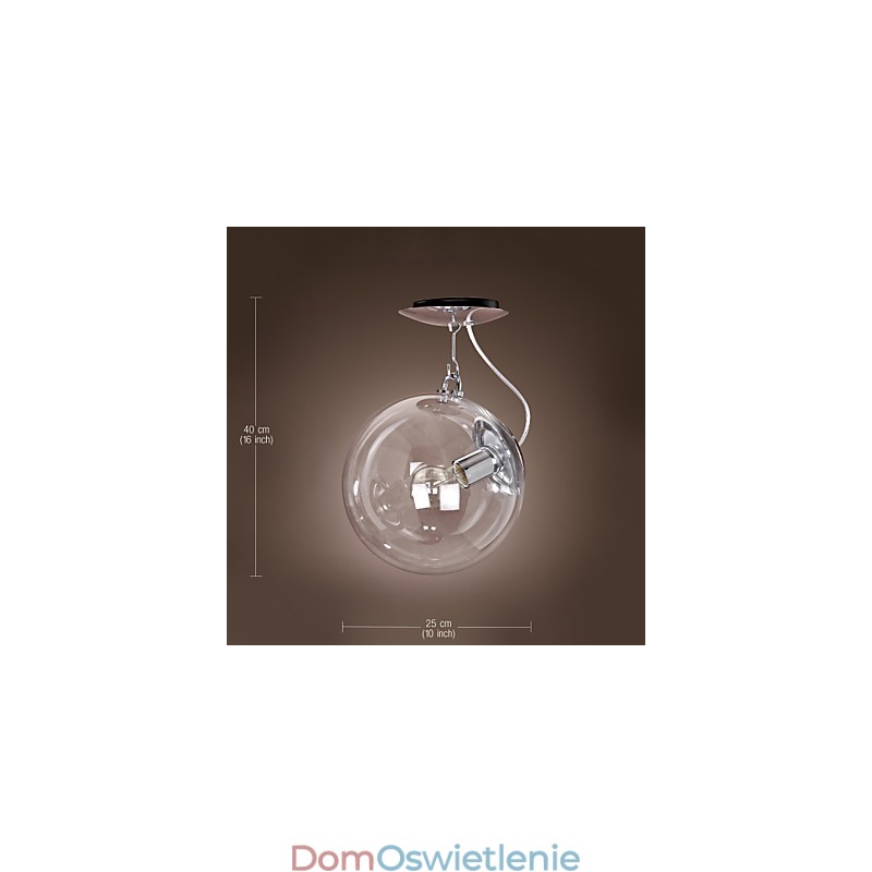 Nowoczesna współczesna lampa wisząca w stylu Globe Mini Anodowana