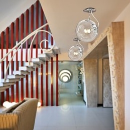 Nowoczesna współczesna lampa wisząca w stylu Globe Mini Anodowana
