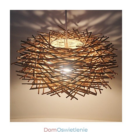 Nowoczesna, wiejska lampa Cany Art Woven Rattan Single Head Droplight Nowoczesna, wiejska lampa Cany Art Woven Rattan Single Head Droplight