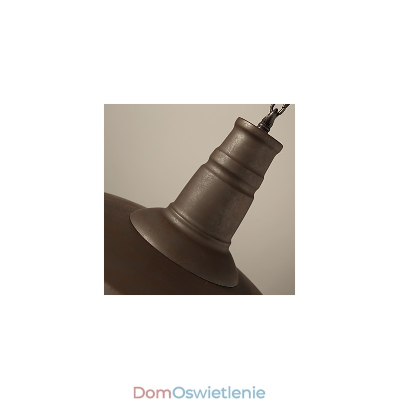 Lampa wisząca retro 1 światło stary metalowy klosz materila sklep