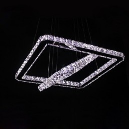 Nowoczesna współczesna lampa wisząca z kryształu i metalu