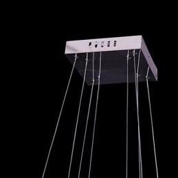 Nowoczesna współczesna lampa wisząca z kryształu i metalu