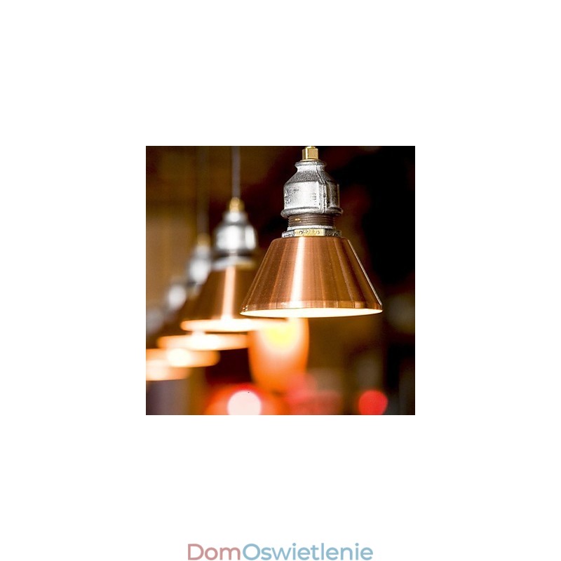 Wisząca lampa metalowa w stylu vintage country