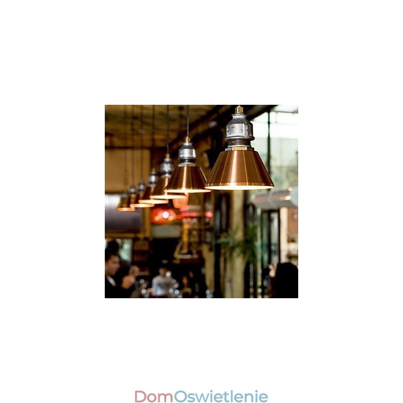 Wisząca lampa metalowa w stylu vintage country
