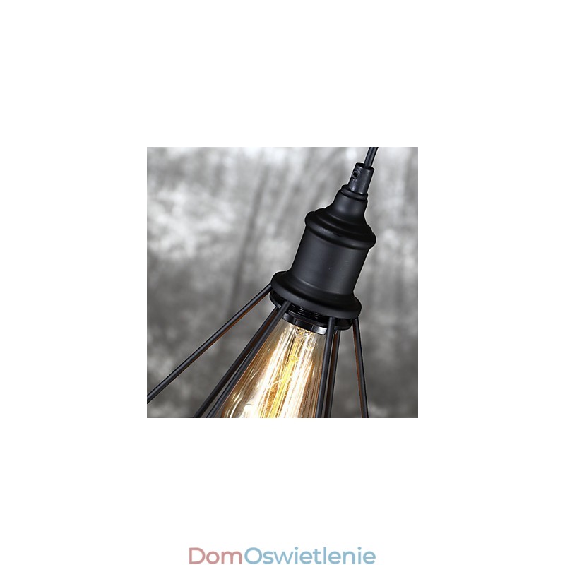 Amerykańska mała stalowa klatka dla ptaków wisząca Vintage Retro DIY Drop Light Industrial Light Fixture do dekoracji domu