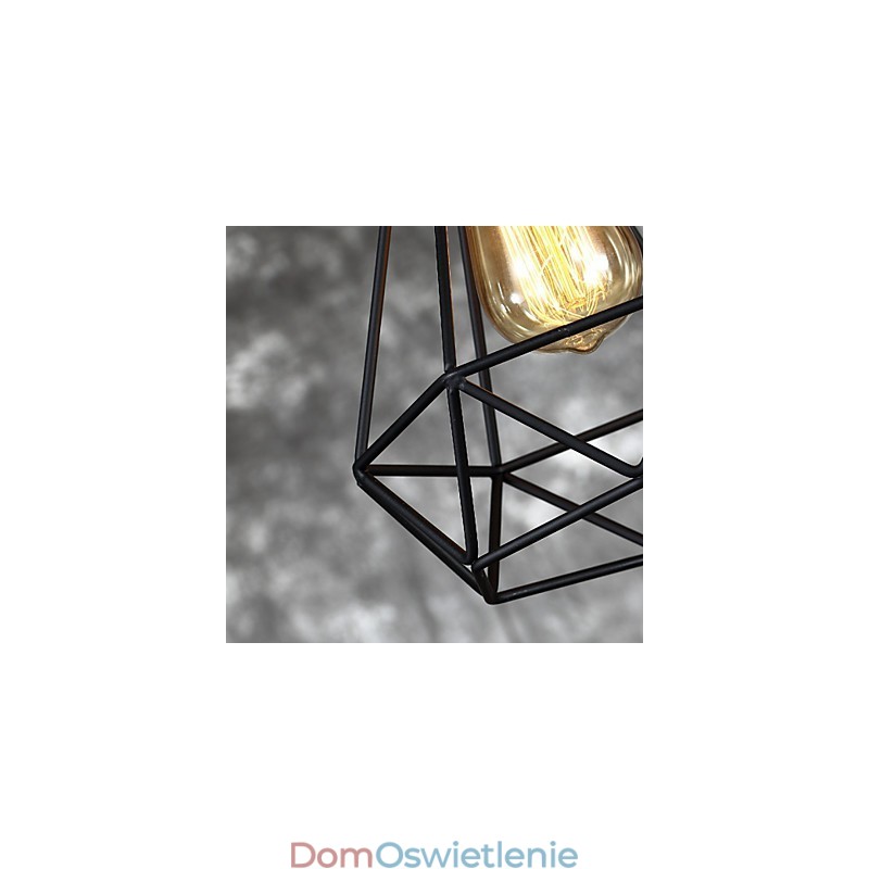 Amerykańska mała stalowa klatka dla ptaków wisząca Vintage Retro DIY Drop Light Industrial Light Fixture do dekoracji domu