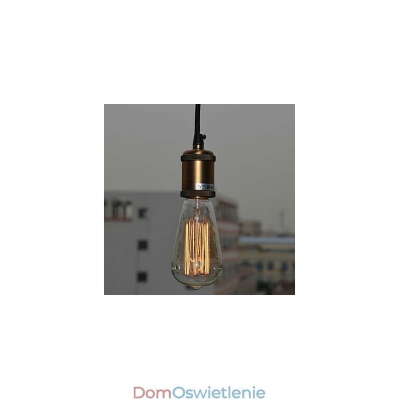 Tradycyjny klasyczny styl vintage mini lampa wisząca galwanizowana