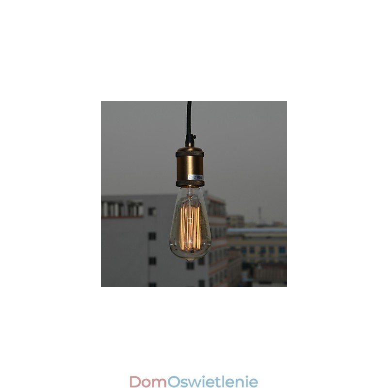 Tradycyjny klasyczny styl vintage mini lampa wisząca galwanizowana