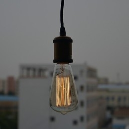 Tradycyjny klasyczny styl vintage mini lampa wisząca galwanizowana