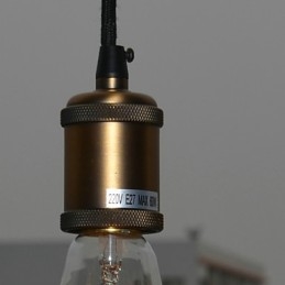 Tradycyjny klasyczny styl vintage mini lampa wisząca galwanizowana